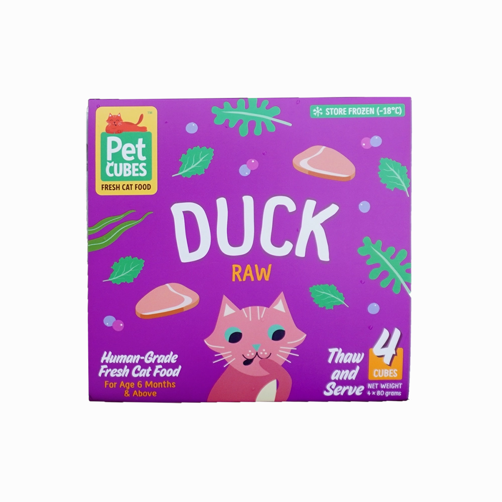 *FROZEN* PetCubes Cat Raw Duck 320g