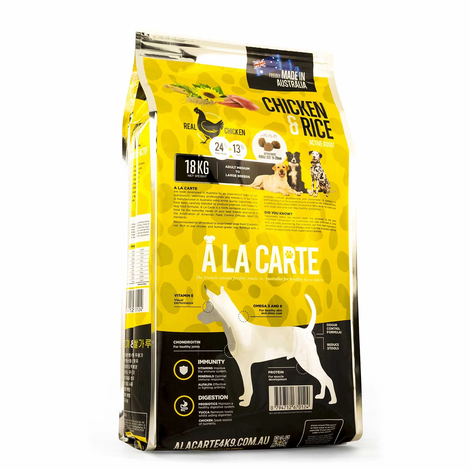 A La Carte Dog Food Adult Chicken & Rice