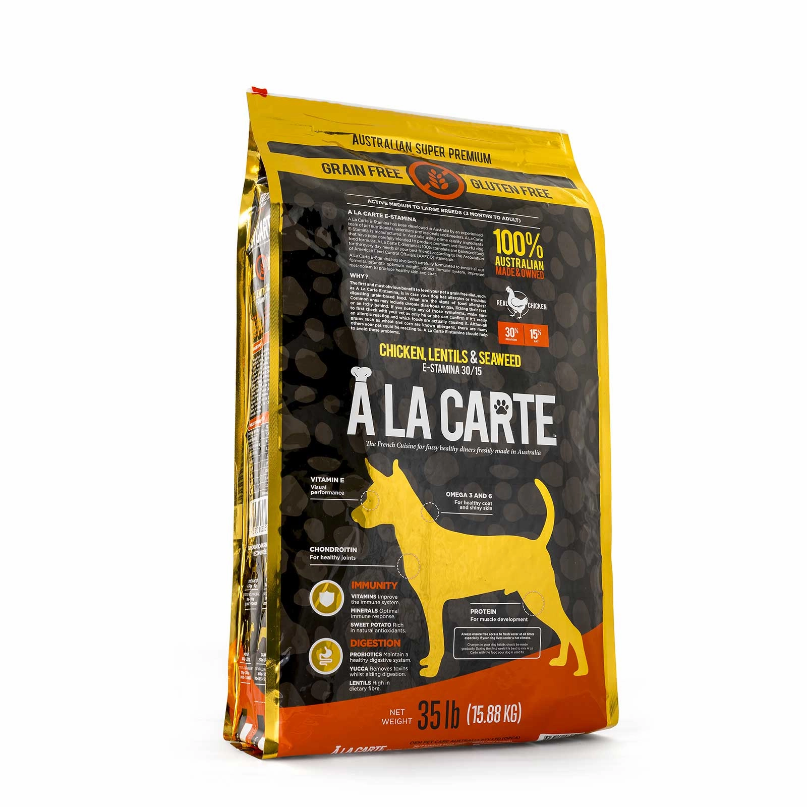 A La Carte Grain Free Dog Food E-Stamina Chicken, Lentils & Seaweed