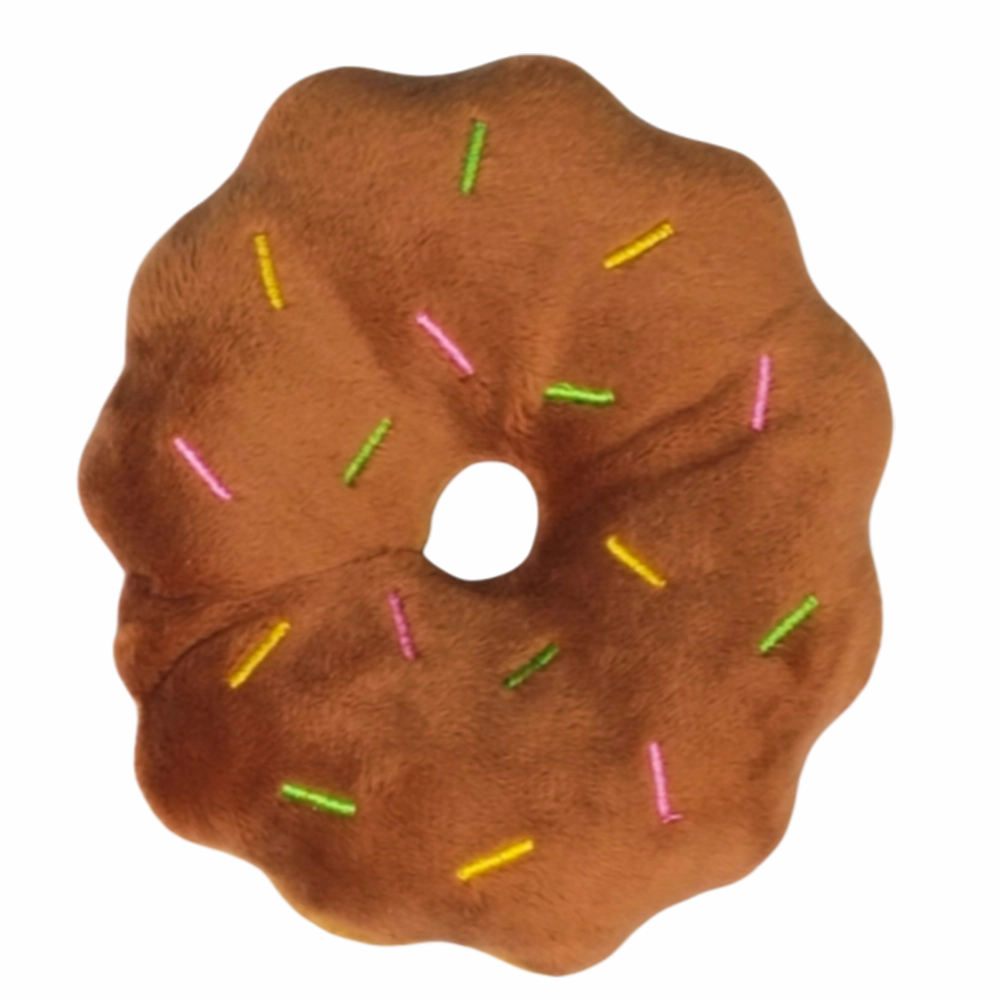 AaPet Dog Paw Plushy Curvy Donut Brown