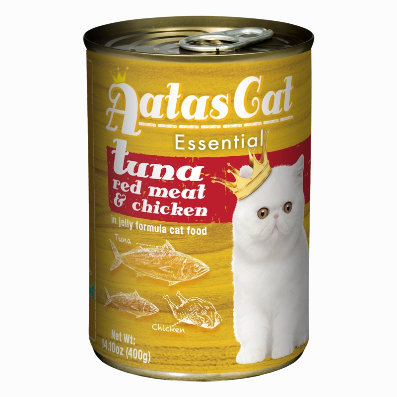 Aatas Cat Essential Tuna Red Meat & Chicken in Jelly Formula 400g