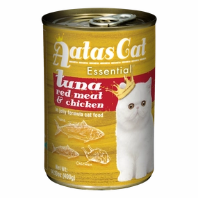Aatas Cat Essential Tuna Red Meat & Chicken in Jelly Formula 400g