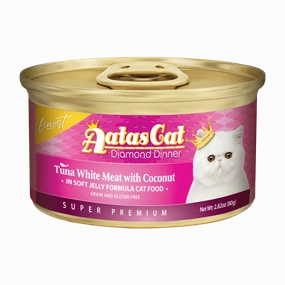 Aatas Cat Finest Diamond Dinner Tuna with Coconut in Soft Jelly 80g