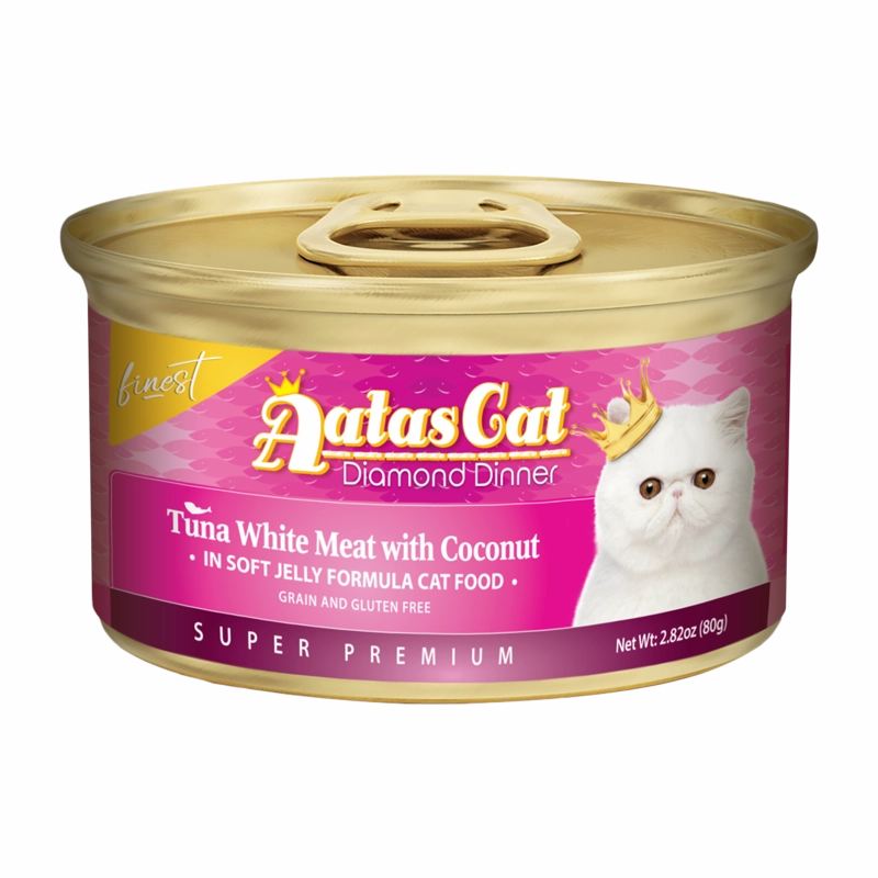 Aatas Cat Finest Diamond Dinner Tuna with Coconut in Soft Jelly 80g