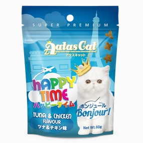 Aatas Cat Happy Time Bonjour! - Tuna & Chicken 60g