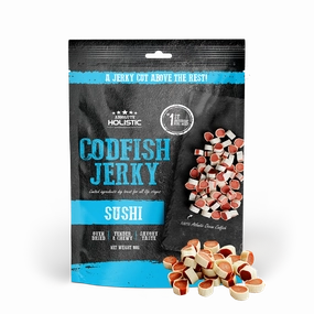 Absolute Holistic Dog Treats Codfish Jerky Sushi 100g