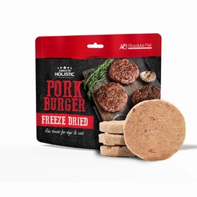 Absolute Holistic Dogs & Cats Freeze Dried Raw Treats Pork Burger 80g