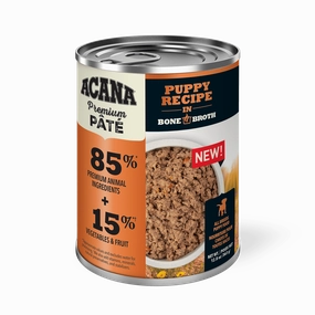 Acana Premium Puppy Recipe Grain Free Pate in Bone Broth for Dogs