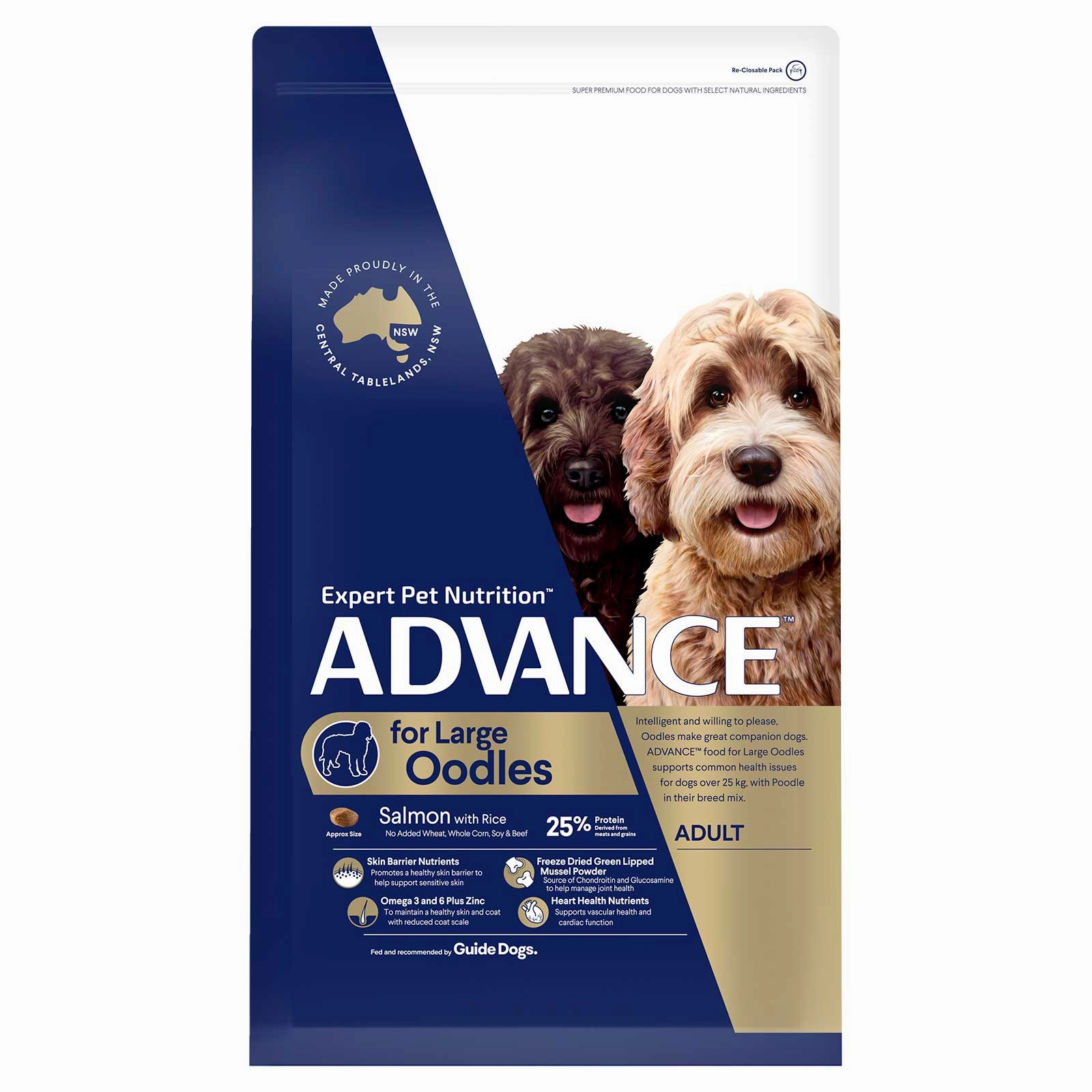 Advance Dog Food Adult Large Oodle Breed Salmon with Rice