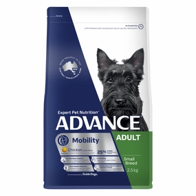 Advance Dog Food Adult Small Breed Mobility Chicken with Rice 2.5kg