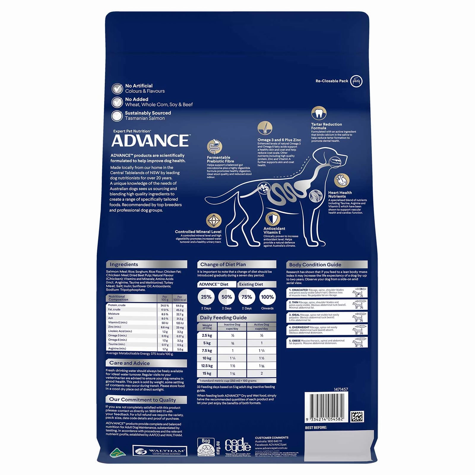 Advance Dog Food Adult Small Oodle Breed Salmon with Rice