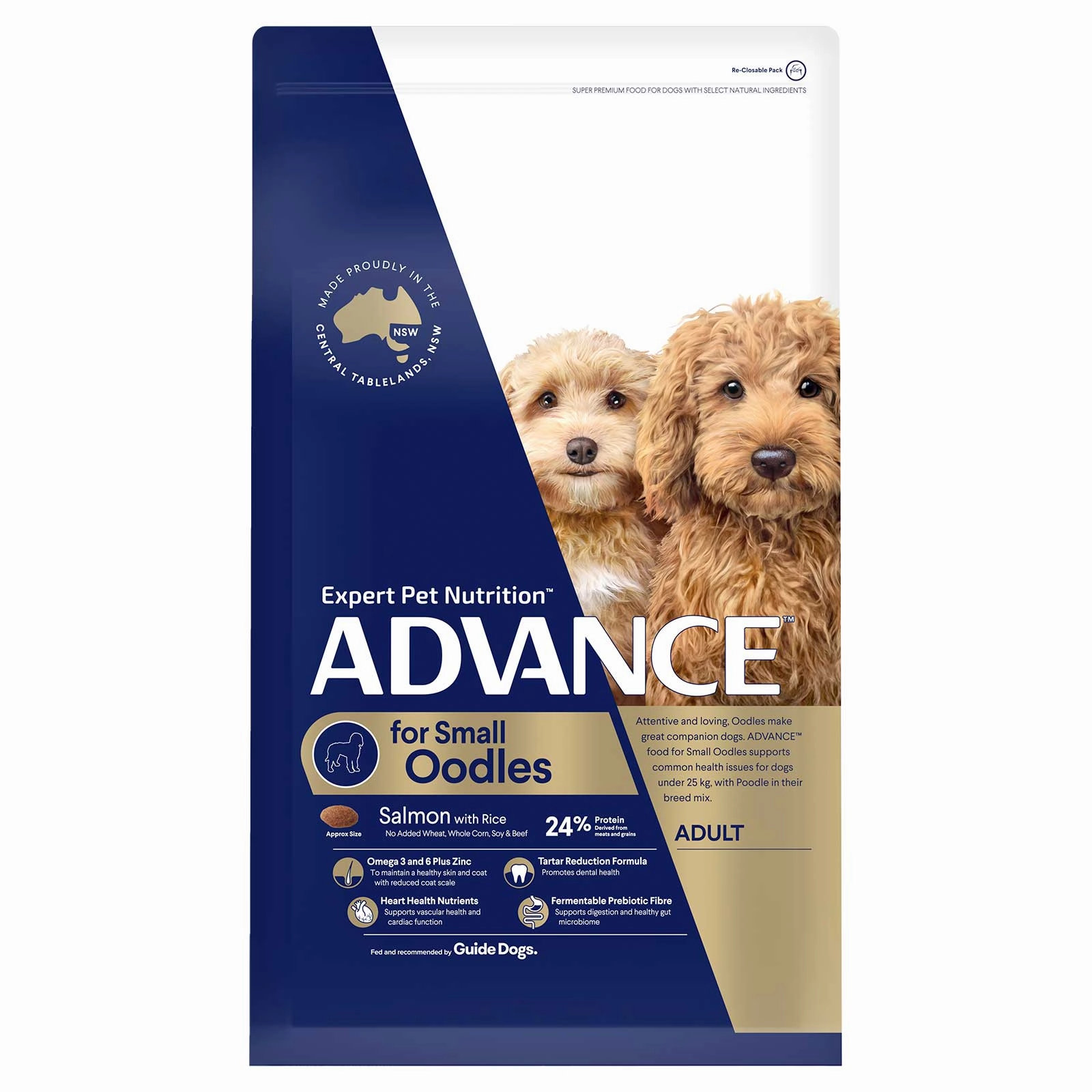 Advance Dog Food Adult Small Oodle Breed Salmon with Rice