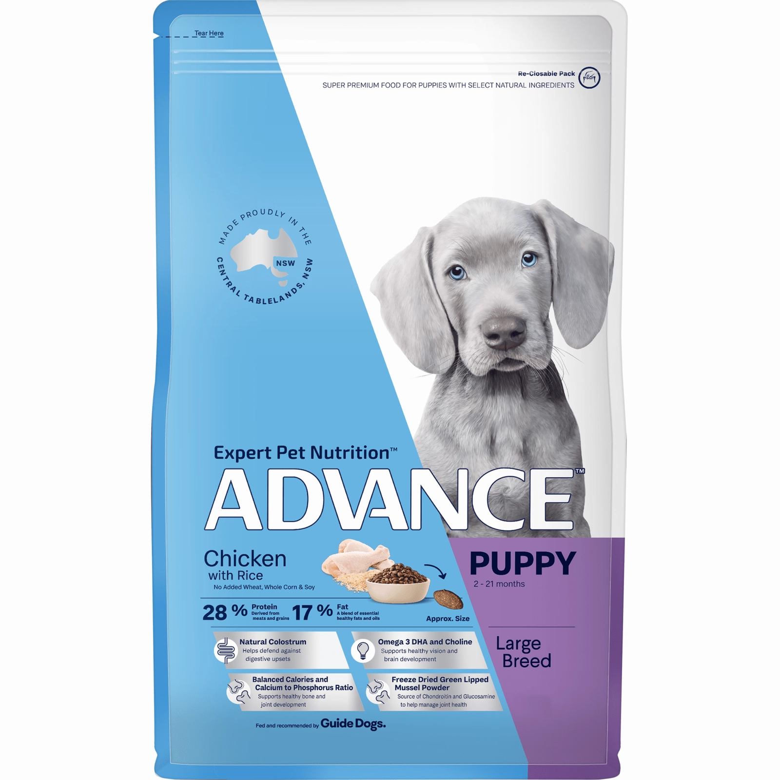 Advance Dog Food Puppy Large Breed Chicken with Rice