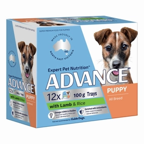 Advance Dog Food Tray Puppy Lamb