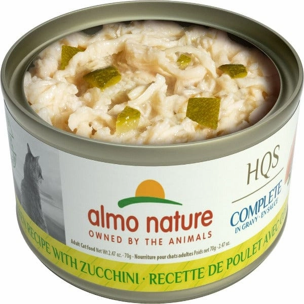 Almo Nature HQS Complete Chicken with Zucchini in Gravy Canned Cat Food