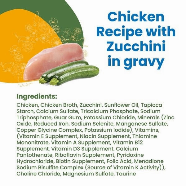 Almo Nature HQS Complete Chicken with Zucchini in Gravy Canned Cat Food