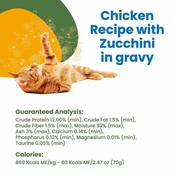 Almo Nature HQS Complete Chicken with Zucchini in Gravy Canned Cat Food