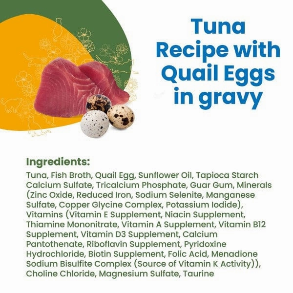 Almo Nature HQS Complete Tuna with Quail Eggs in Gravy Canned Cat Food