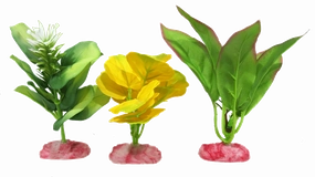 Aquamate - Betta Silk Plants Natural (3pk)