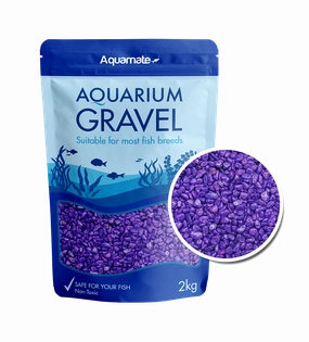 Aquamate - Coloured Gravel 2kg (Purple)