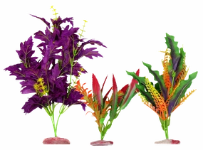 Aquamate - Large Silk Plants Bright (3pk)