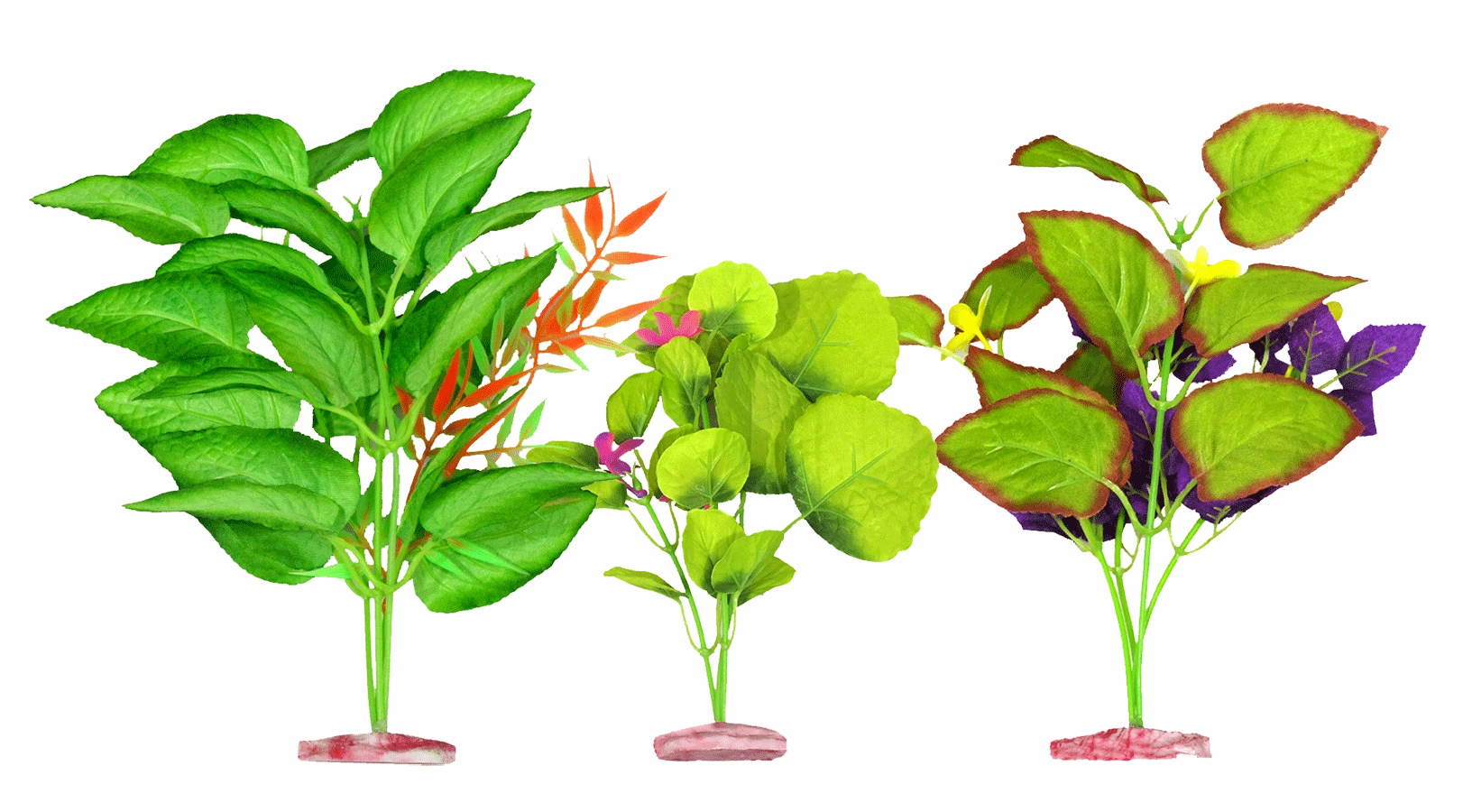 Aquamate - Medium Silk Plants Natural (3pk)