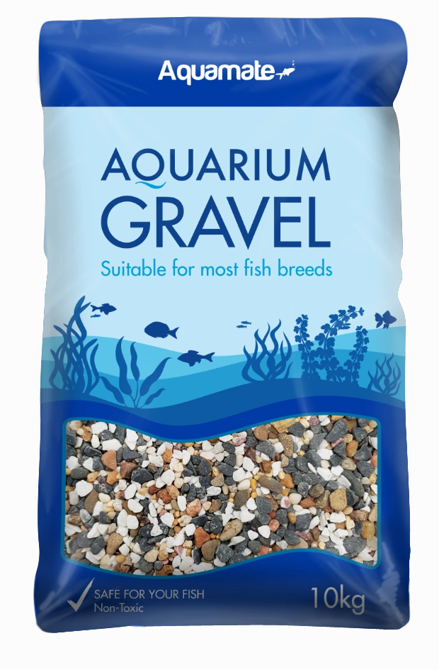 Aquamate - Natural Gravel 10kg (Multi Mix)