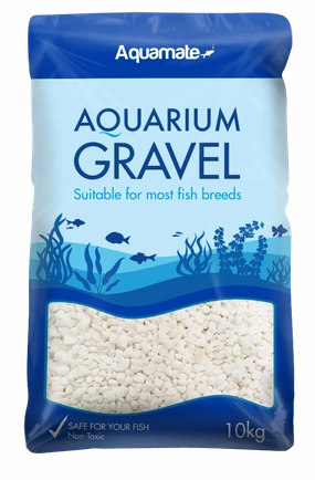 Aquamate - Natural Gravel 10kg (Snow White)
