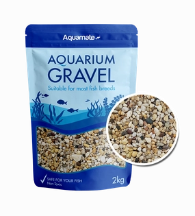 Aquamate - Natural Gravel 2kg (Gold)