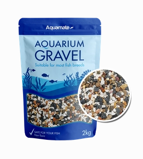 Aquamate - Natural Gravel 2kg (Multi Mix)