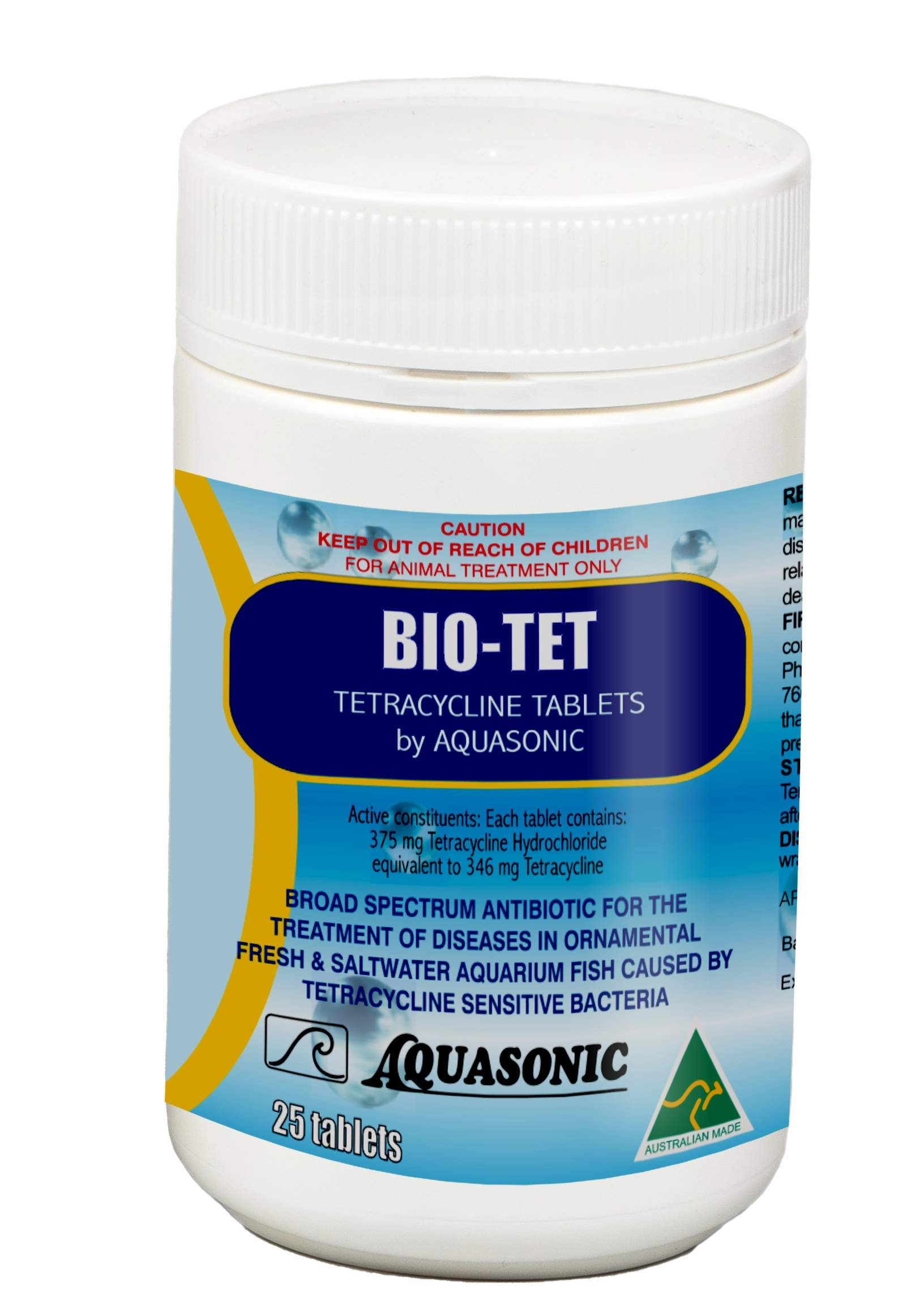 Aquasonic - Bio-Tet (25 tablets)