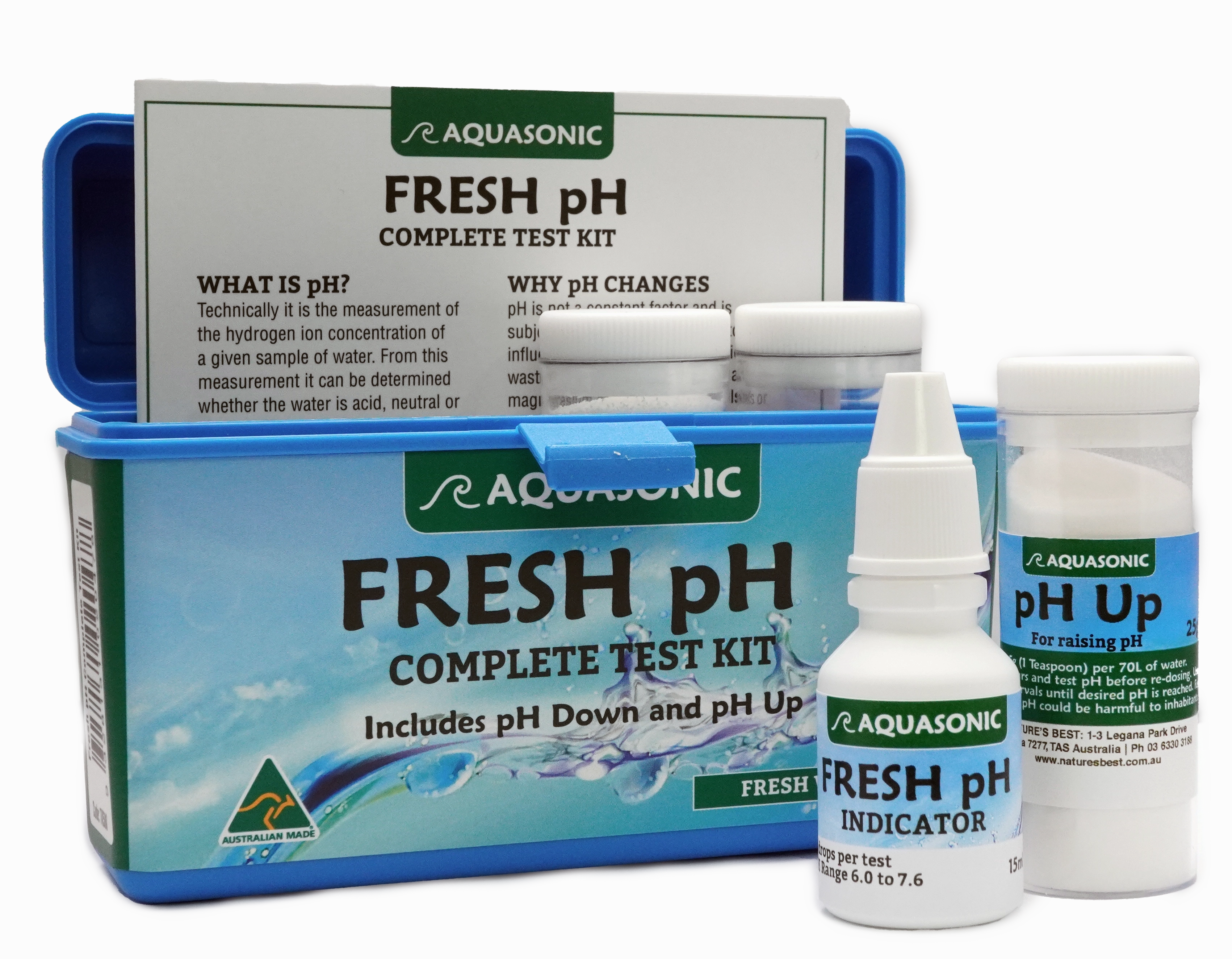 Aquasonic - Complete Freshwater pH Test Kit