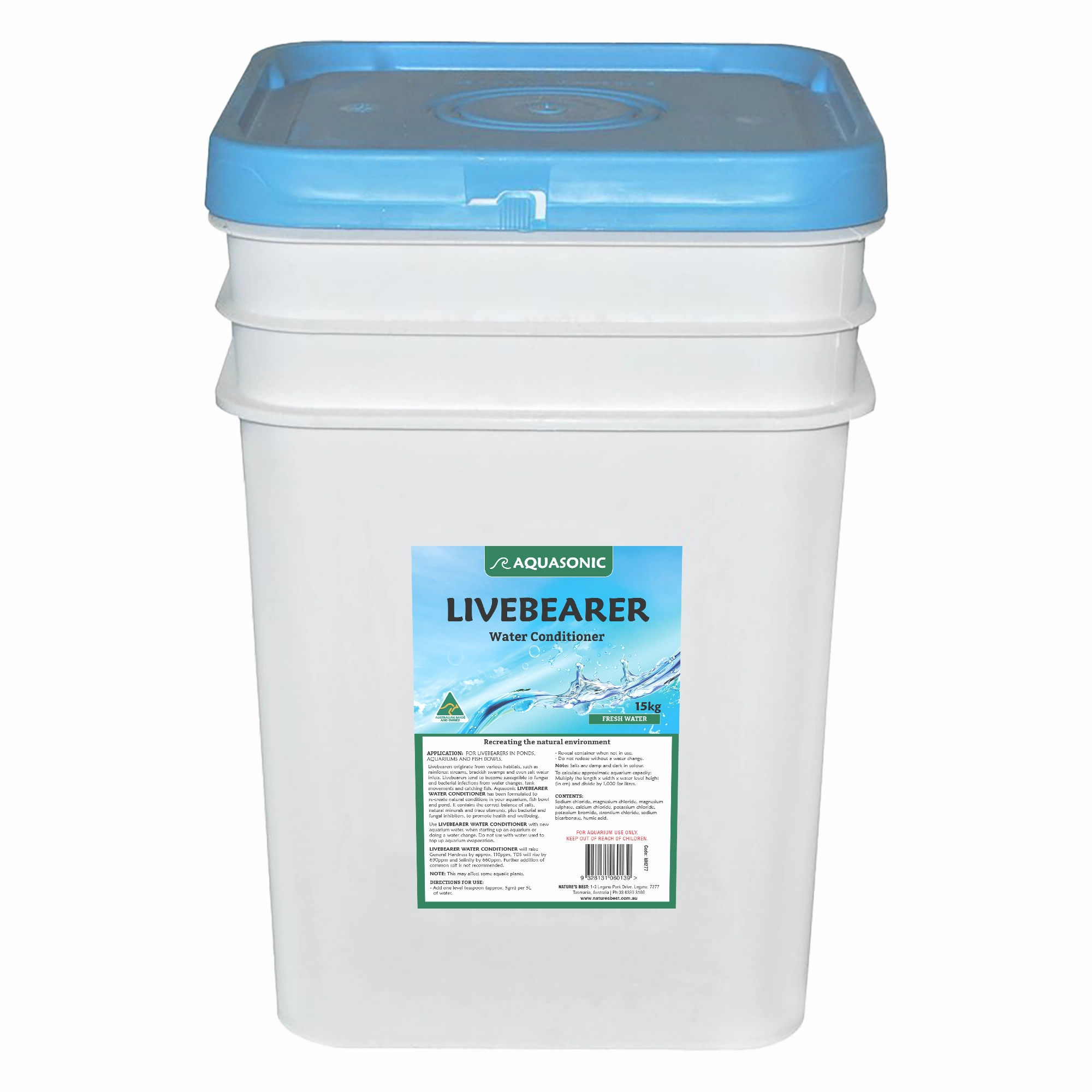 Aquasonic - Livebearer Conditioning Salts (15kg)