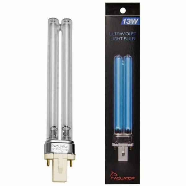 Aquatop Replacement UV Bulb with Square Base 2 Pin; available in 2 sizes