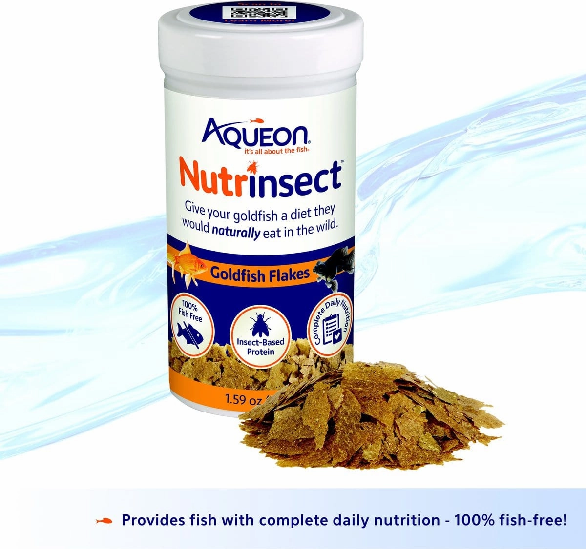 Aqueon Nutrinsect Goldfish Flakes