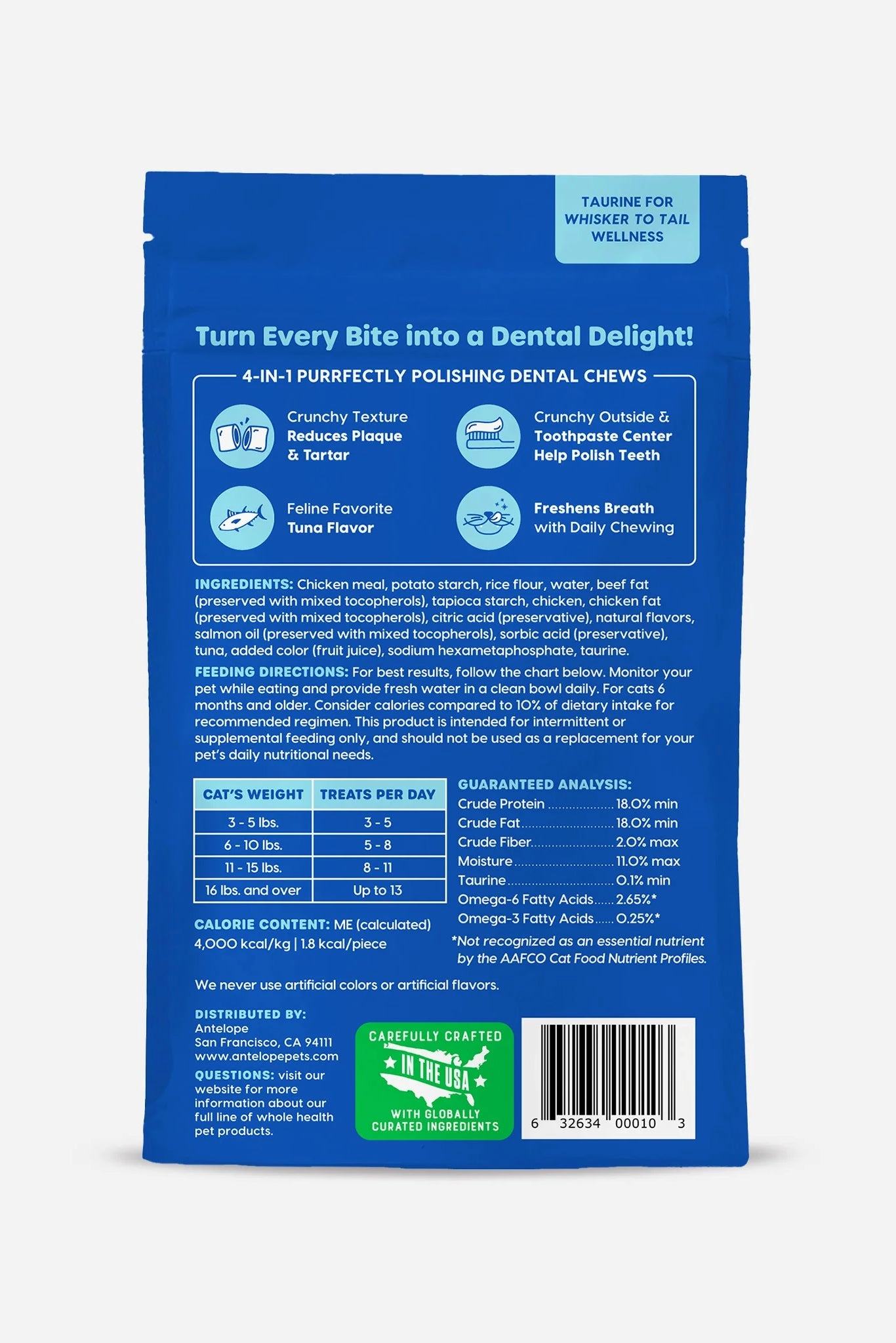 Ark Naturals Kiss Me-ow Tuna Dental Chews