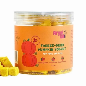 ARYA SIT Freeze-Dried Pumpkin Yogurt Treats for Dogs & Cats