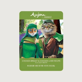 AUJOU BY RAWZ Chicken Breast & Chicken Liver Recipe for Cats