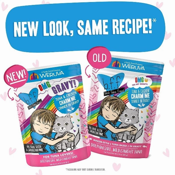 B.F.F. Charm Me Tuna & Chicken Dinner in Gravy Pouch Cat Food