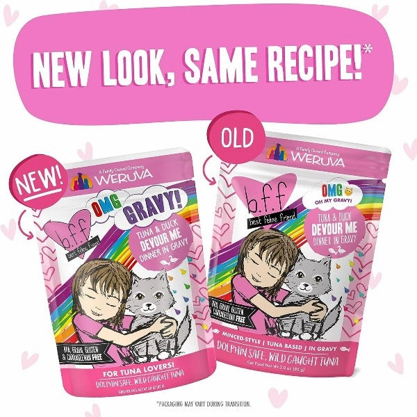 B.F.F. Devour Me Tuna & Duck Dinner in Gravy Pouch Cat Food