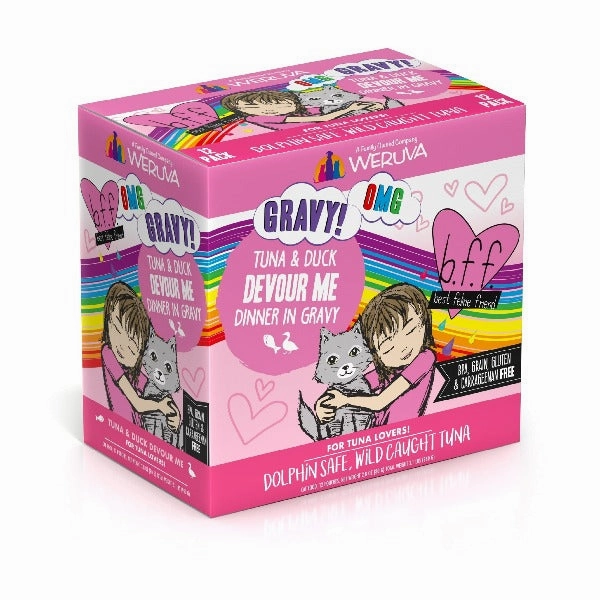 B.F.F. Devour Me Tuna & Duck Dinner in Gravy Pouch Cat Food