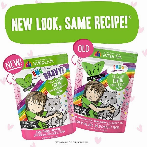 B.F.F. Luv Ya Tuna & Lamb Dinner in Gravy Pouch Cat Food