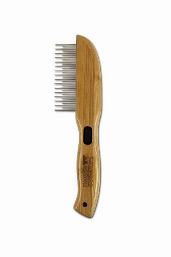 Bamboo Groom Comb with Rotating Pins