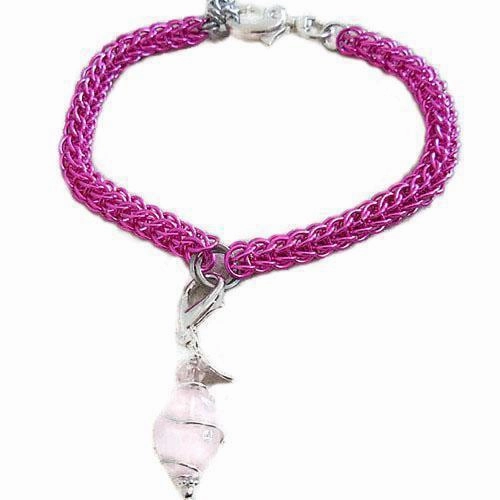 Barbie Pink Hand Woven Chain Dog Collar