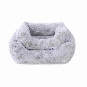 Bella Dog Bed Silver