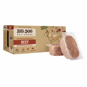 Big Dog Raw Dog Food Beef 3kg 12pk