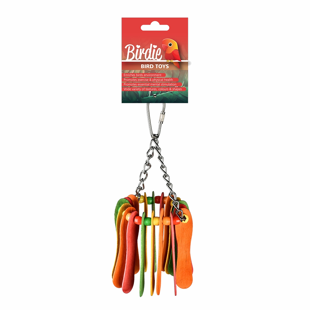 Birdie - Rainbow Popsicle Hanging Bird Toy