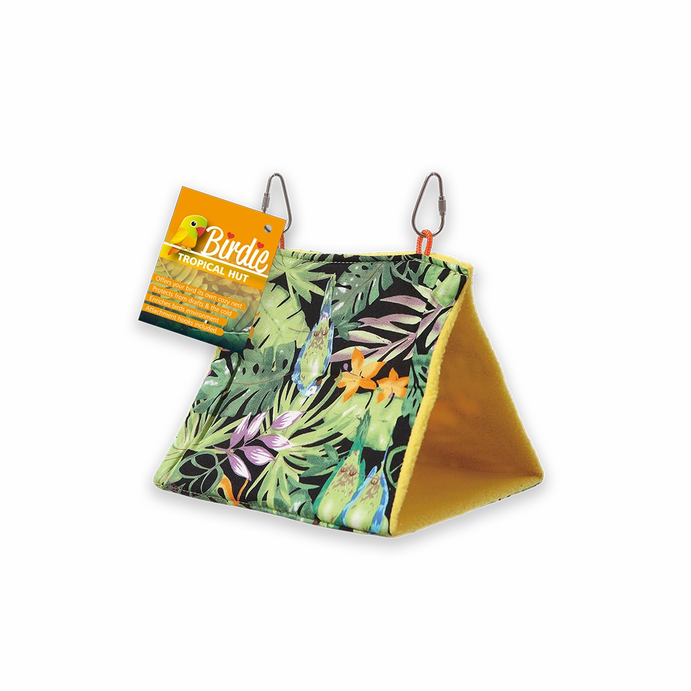 Birdie - Tropical Bird Hut (18cm)