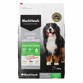 Black Hawk Dog Food Adult Large Breed Chicken & Rice