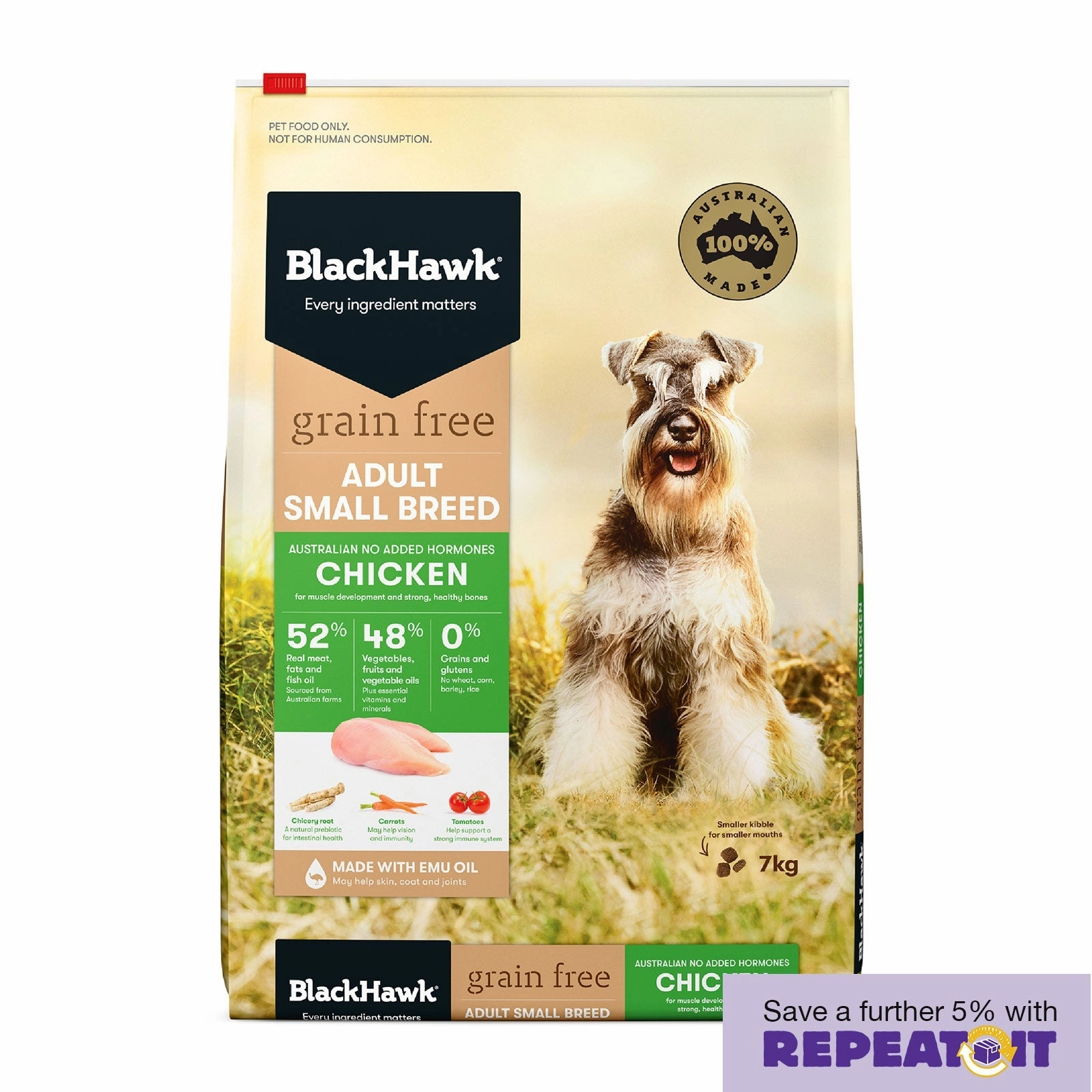 Black Hawk Grain Free Dog Food Adult Small Breed Chicken